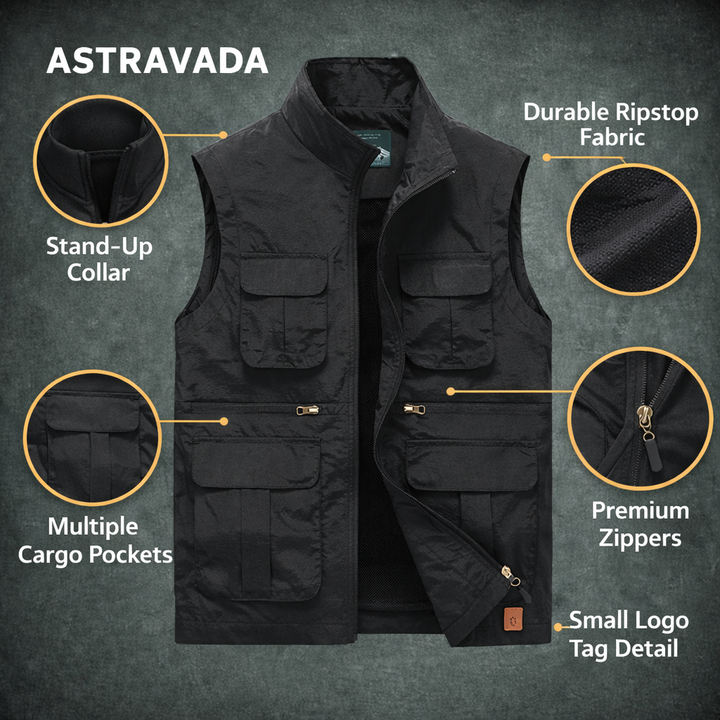 Lightweight Travel Vest – Multi-Pocket & Quick-Dry Design