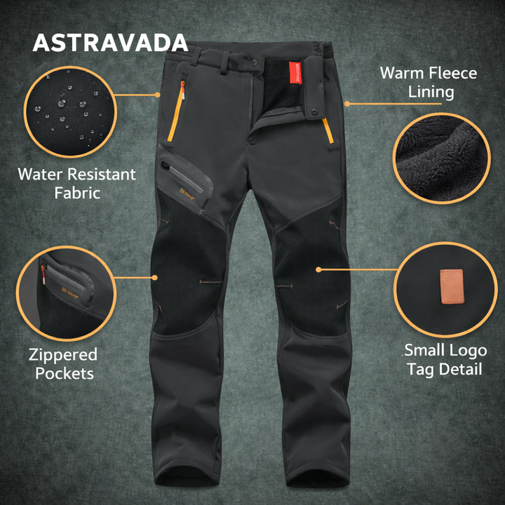 Water-Resistant Insulated Winter Trousers – Warm & Practical for Outdoor Use