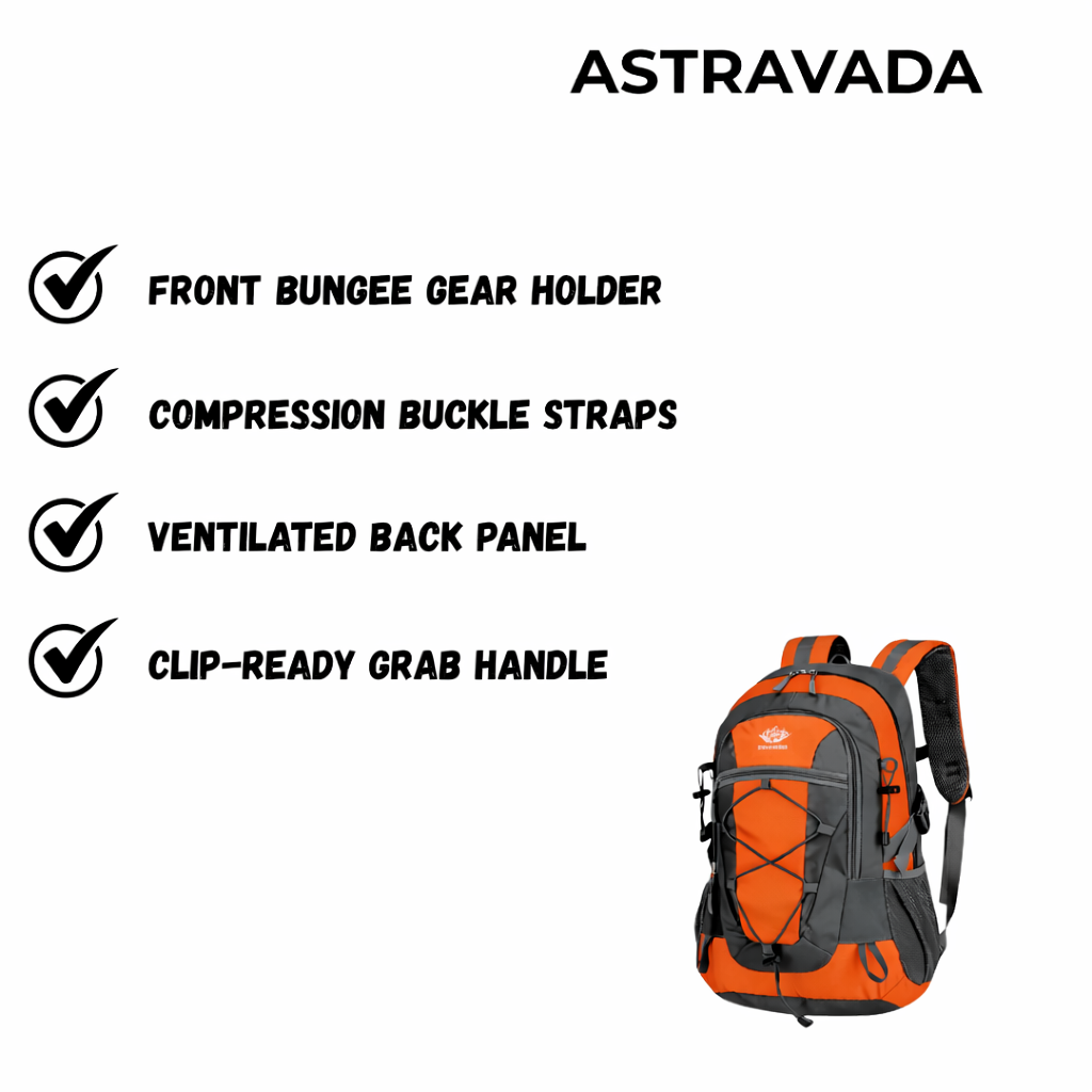 Lightweight 30L Hiking Backpack – Water-Resistant Day Pack