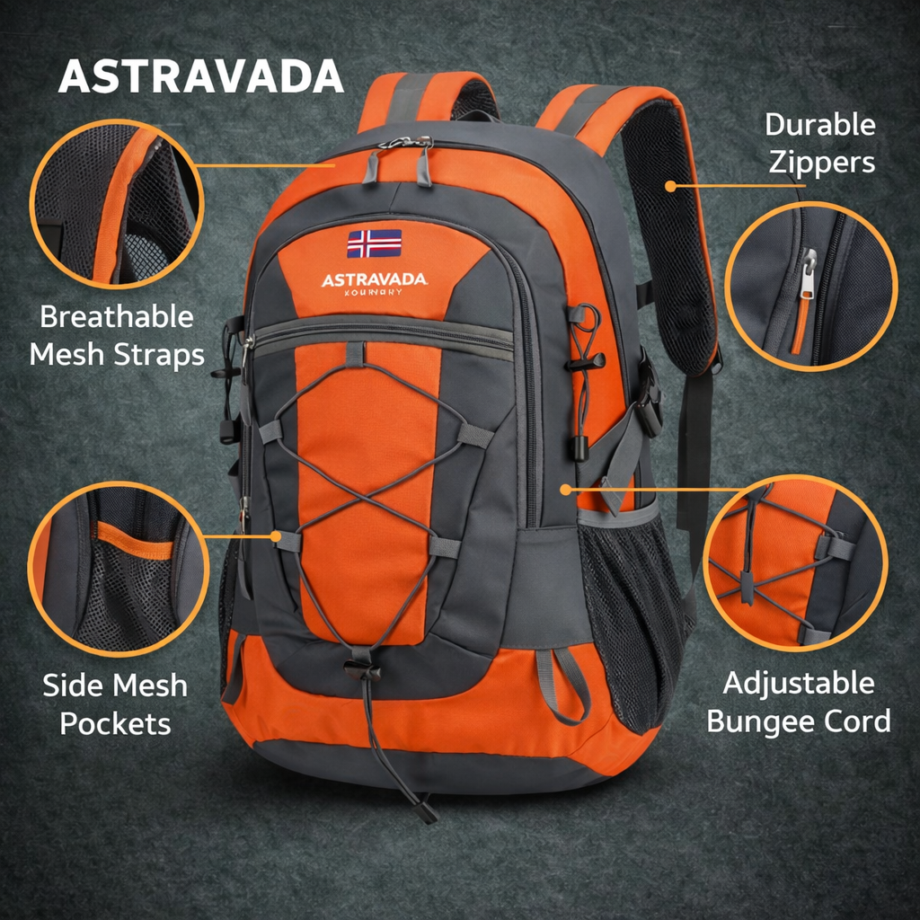 Lightweight 30L Hiking Backpack – Water-Resistant Day Pack