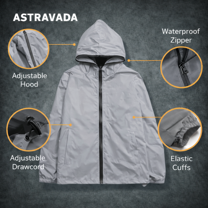 Water-Resistant Reflective Outdoor Jacket – Lightweight for Visibility & Movement