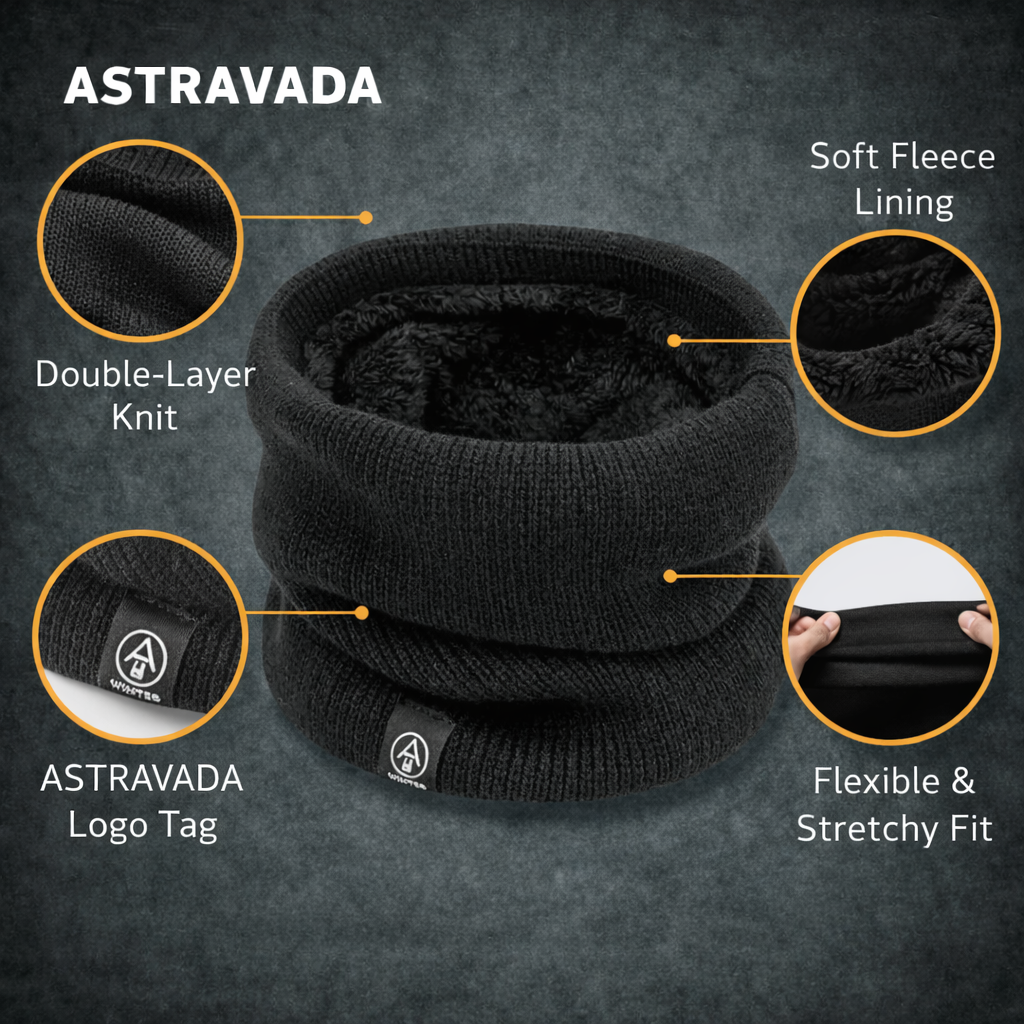 Thermal Knitted Neck Warmer – Soft & Lightweight for Outdoor Use