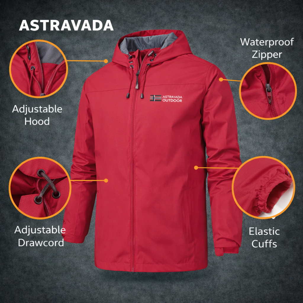 Water-Resistant Breathable Rain Jacket – Lightweight Outdoor Layer