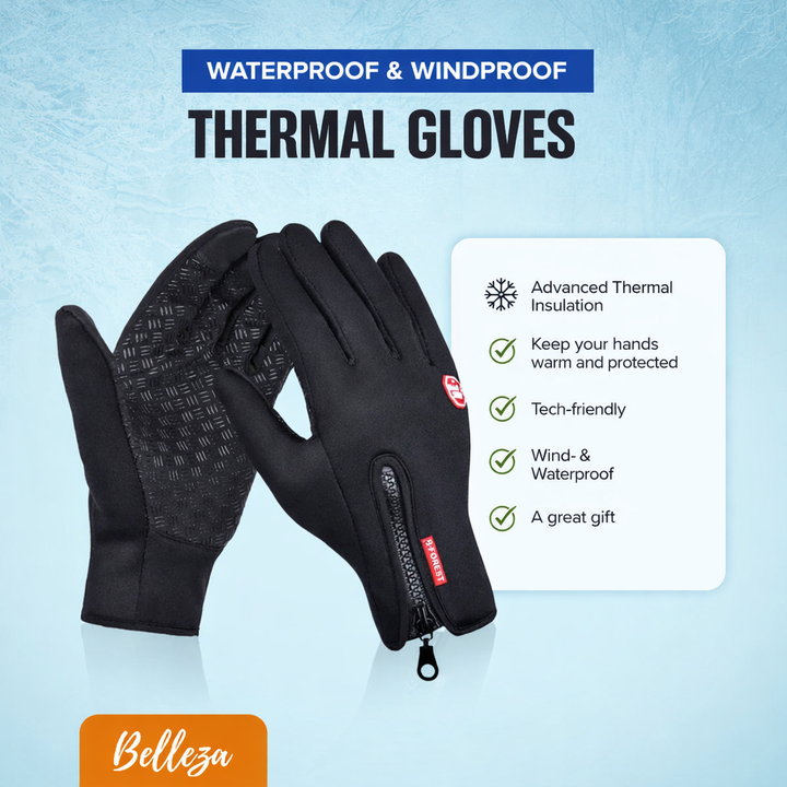 Windproof Thermal Gloves | Warm, Touchscreen-Friendly & Built for Winter