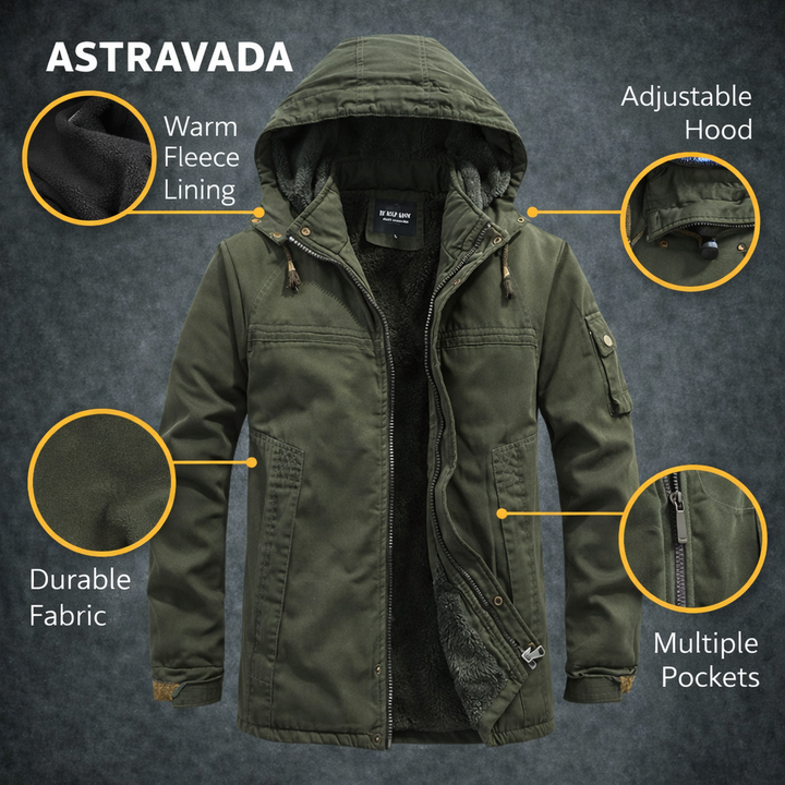 Padded Winter Jacket with Hood | Warm, Durable and Made for Cold Days