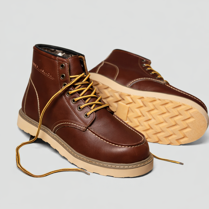 Men’s Lace-Up Winter Ankle Boots – Thick Sole, Everyday Wear