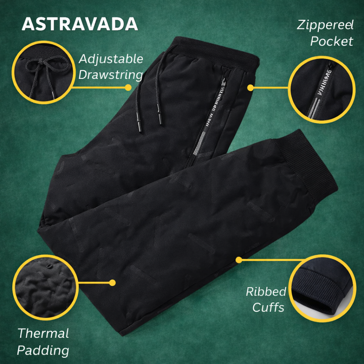 Men’s Thermal Joggers – Lined Winter Fit with Weather Protection