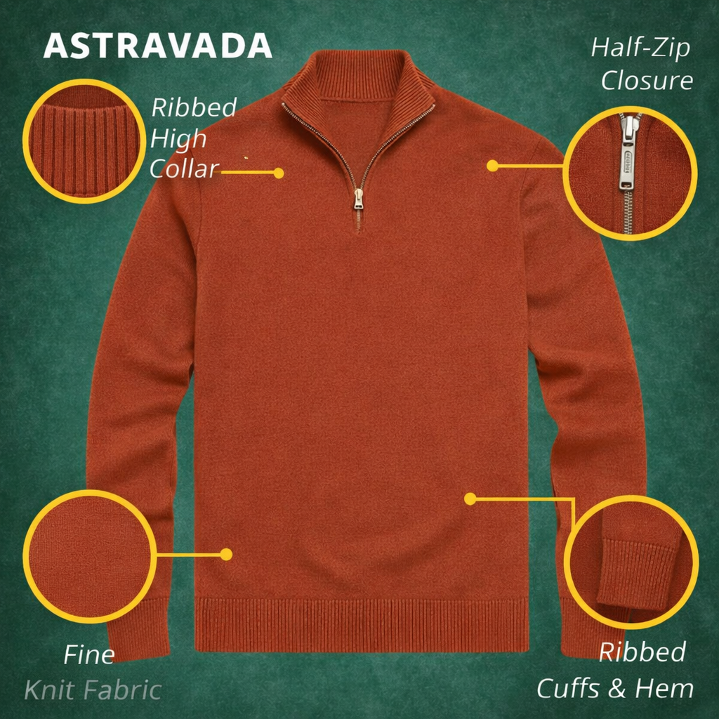 Men’s Quarter Zip Jumper – Modern Knit with Effortless Style