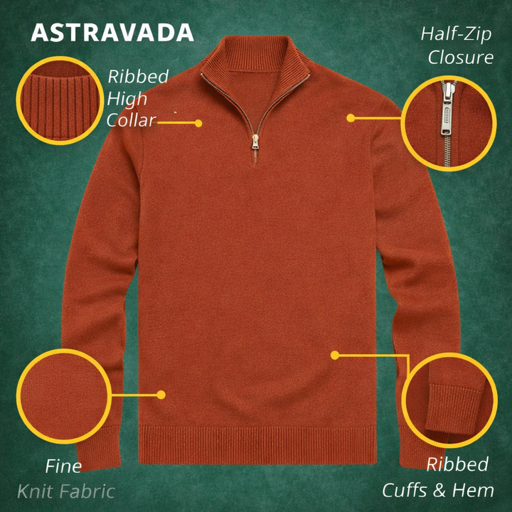 Men’s Quarter Zip Jumper – Modern Knit with Effortless Style