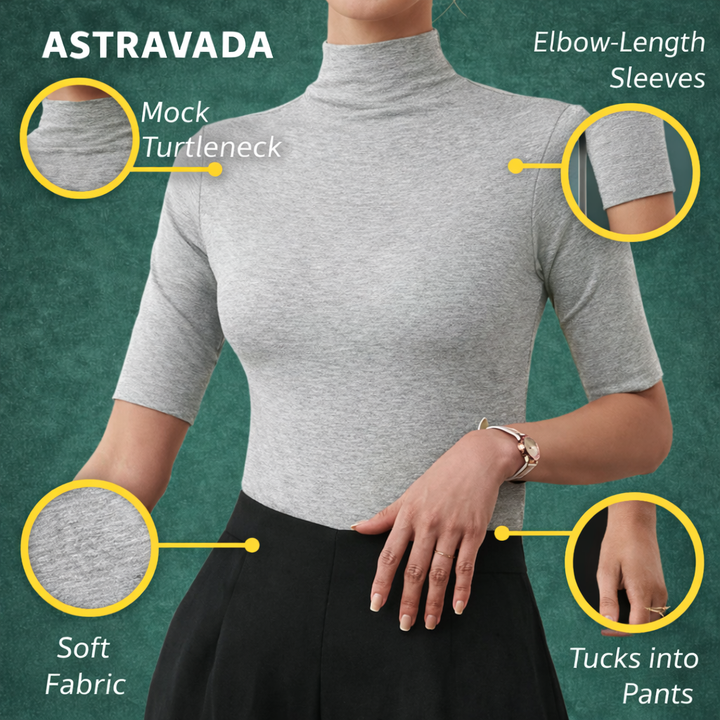Women’s Turtleneck Knit Top | Sleek Fit and Elegant High Collar