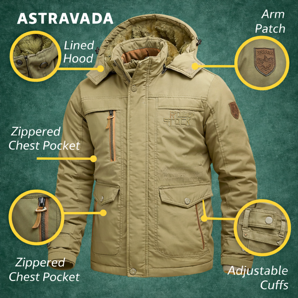Men’s Insulated Winter Jacket | Weather-Resistant Design and Everyday Protection