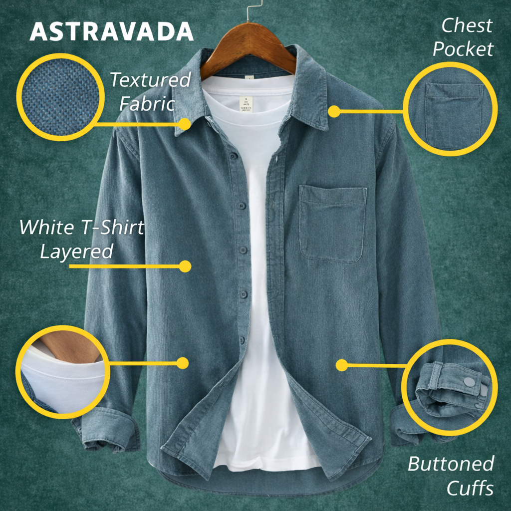 Men’s Corduroy Shirt | Soft Texture and Relaxed Retro Style