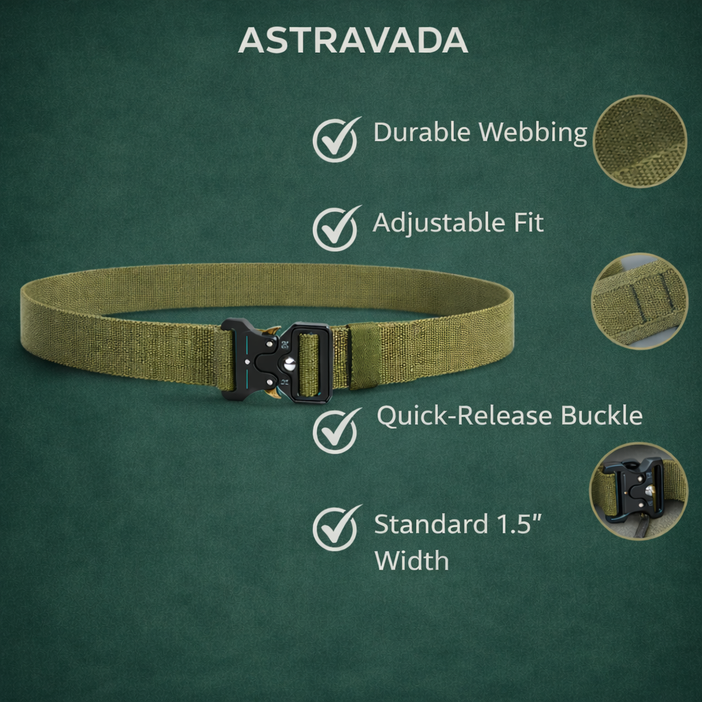 Adjustable Quick Release Tactical Belt – Durable Outdoor Support