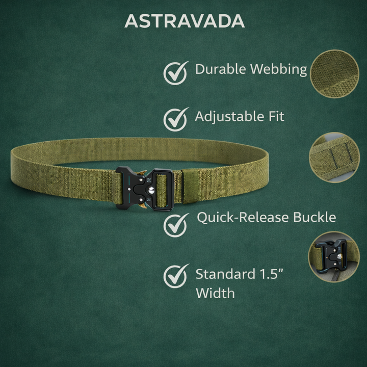 Adjustable Quick Release Tactical Belt – Durable Outdoor Support