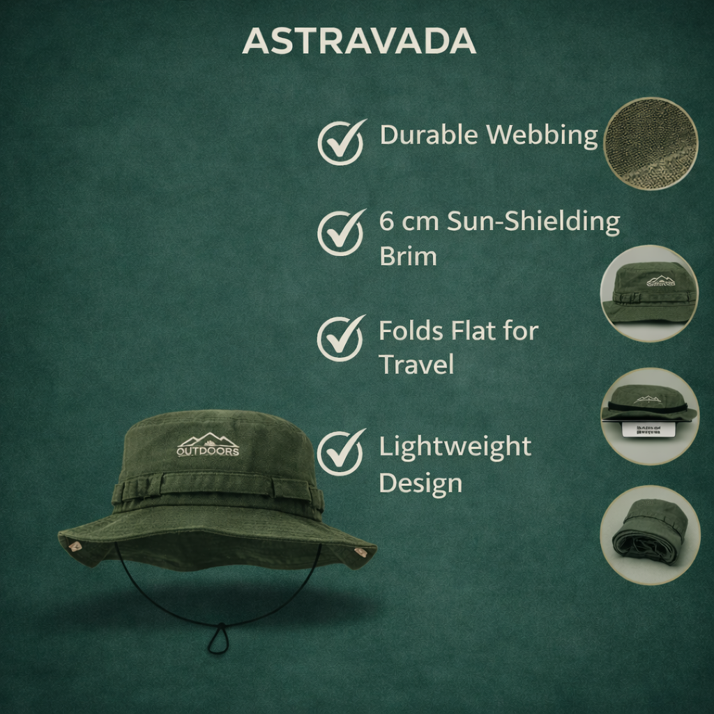 Breathable Cotton Outdoor Hat – Lightweight Sun Protection