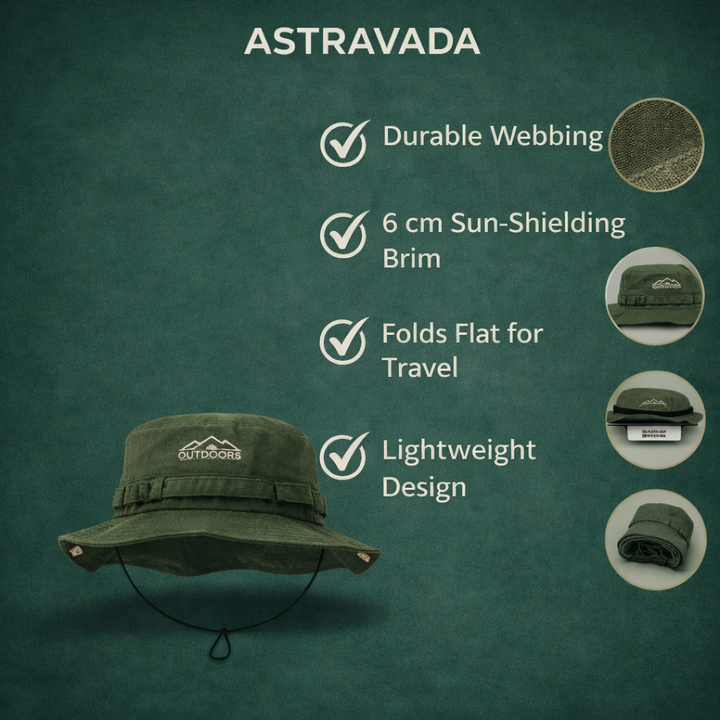 Breathable Cotton Outdoor Hat – Lightweight Sun Protection