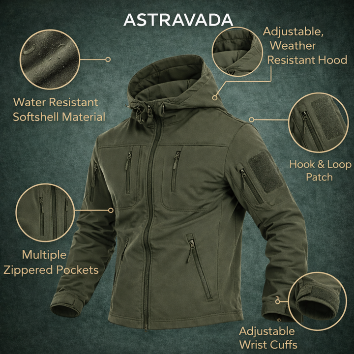 Men’s Tactical Softshell Jacket – Insulated Outdoor Layer