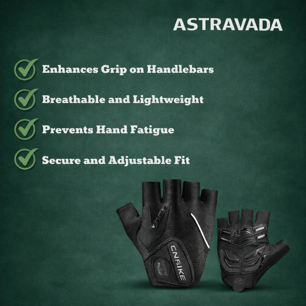 Breathable Cycling Gloves – Gel Padding with Reflective Trim