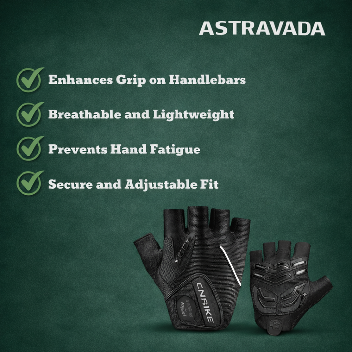 Breathable Cycling Gloves – Gel Padding with Reflective Trim
