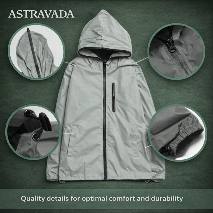 Waterproof Reflective Running & Hiking Jacket – Lightweight Outdoor Protection