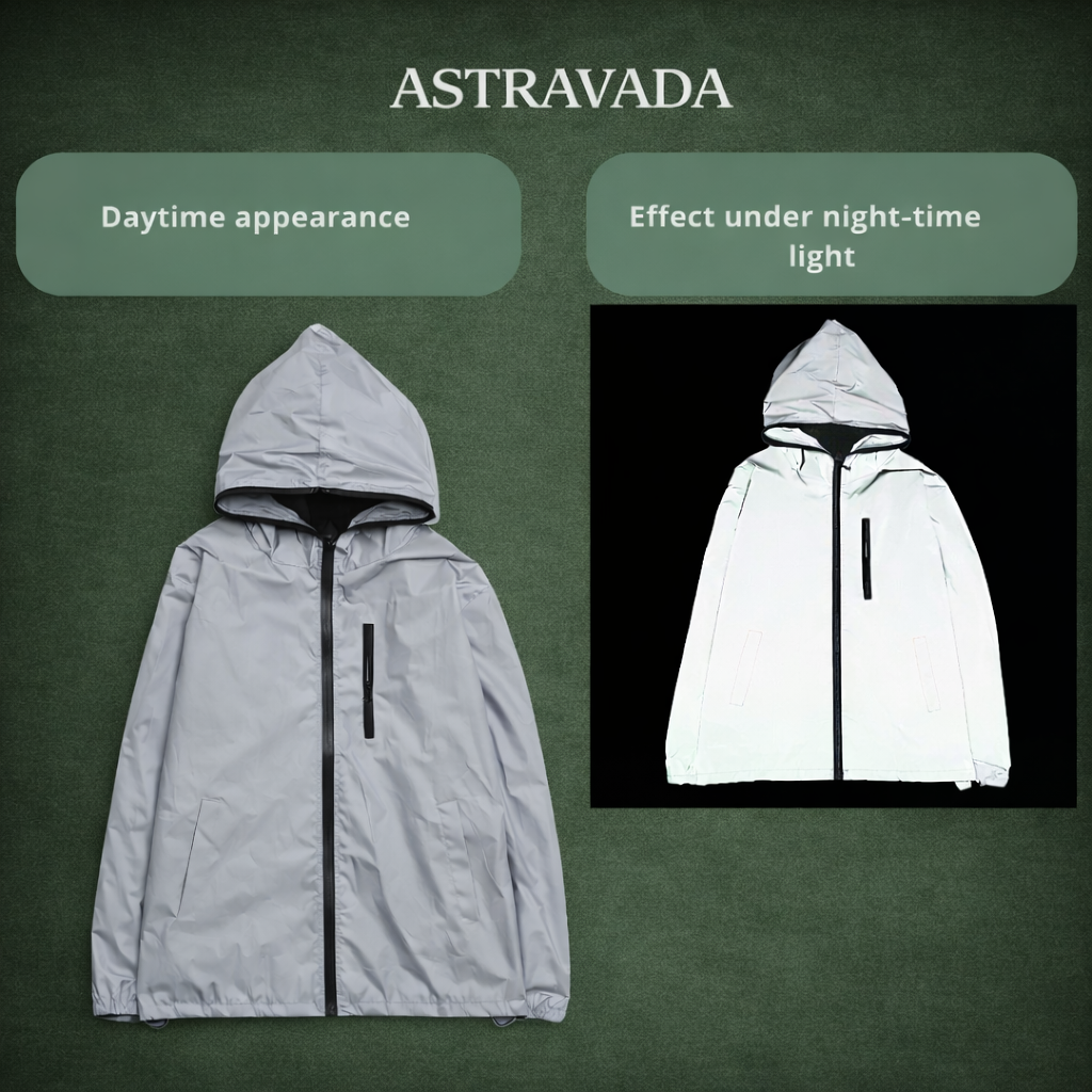 Waterproof Reflective Running & Hiking Jacket – Lightweight Outdoor Protection