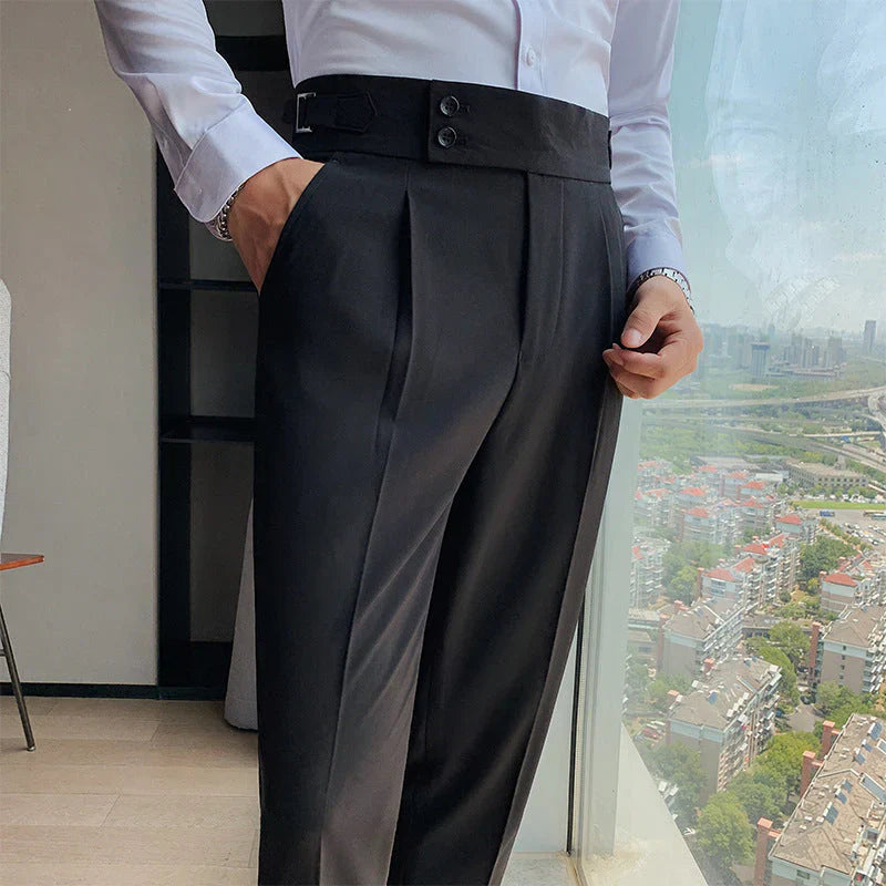 Men’s Slim Fit Pleated Trousers – Tailored, Modern Style