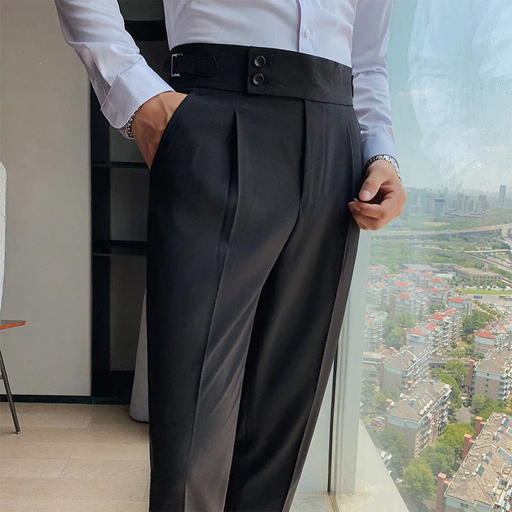 Men’s Slim Fit Pleated Trousers – Tailored, Modern Style