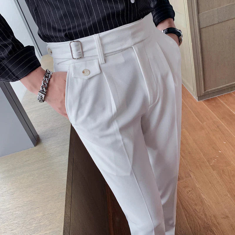 Men’s Slim Fit Pleated Trousers – Tailored, Modern Style