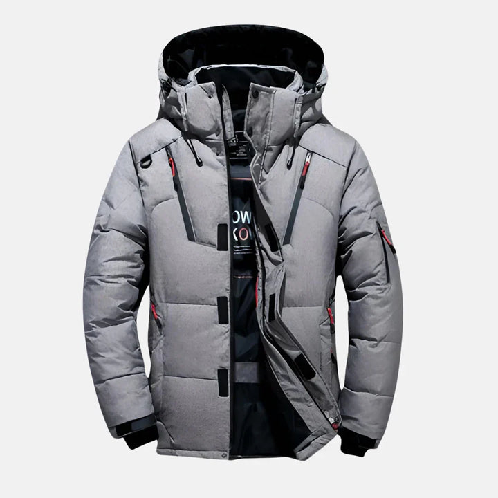Long Men’s Winter Coat | Water-Repellent and Windproof Design