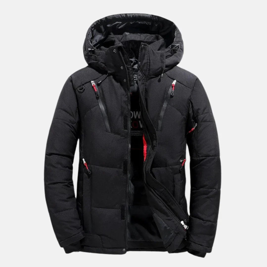 Long Men’s Winter Coat | Water-Repellent and Windproof Design
