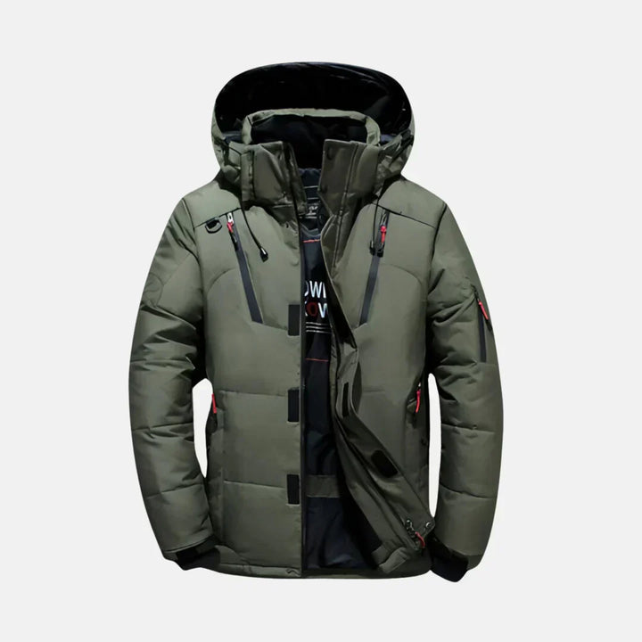 Long Men’s Winter Coat | Water-Repellent and Windproof Design