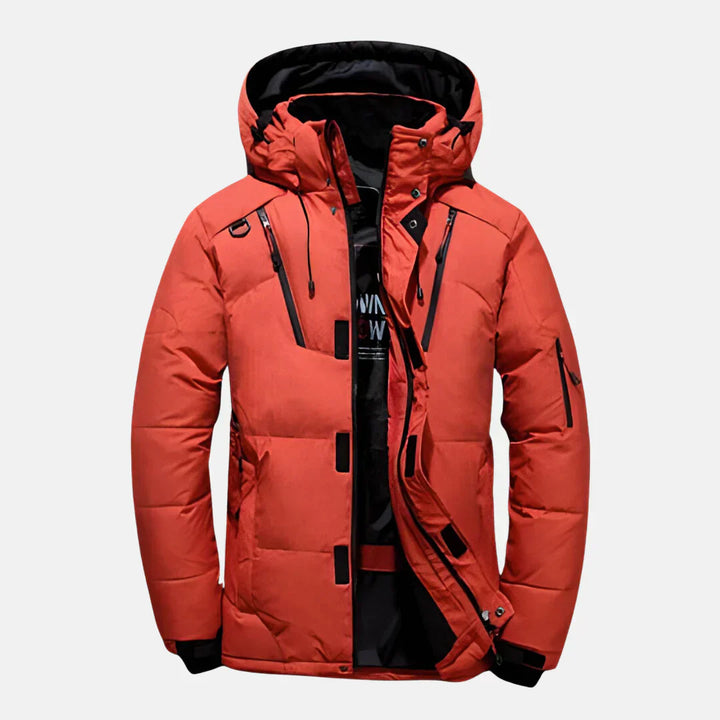 Long Men’s Winter Coat | Water-Repellent and Windproof Design