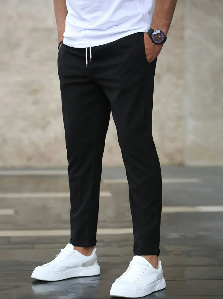 Men’s Stretch Jogger Trousers – Elastic Waist for Everyday Comfort