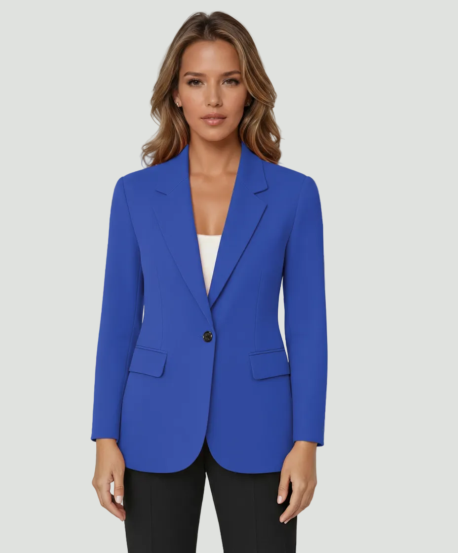 Women’s Tailored Blazer | Single Button & Front Pockets