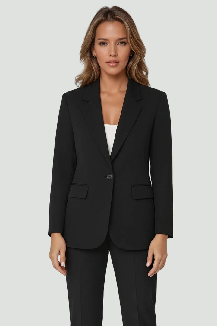 Women’s Tailored Blazer | Single Button & Front Pockets