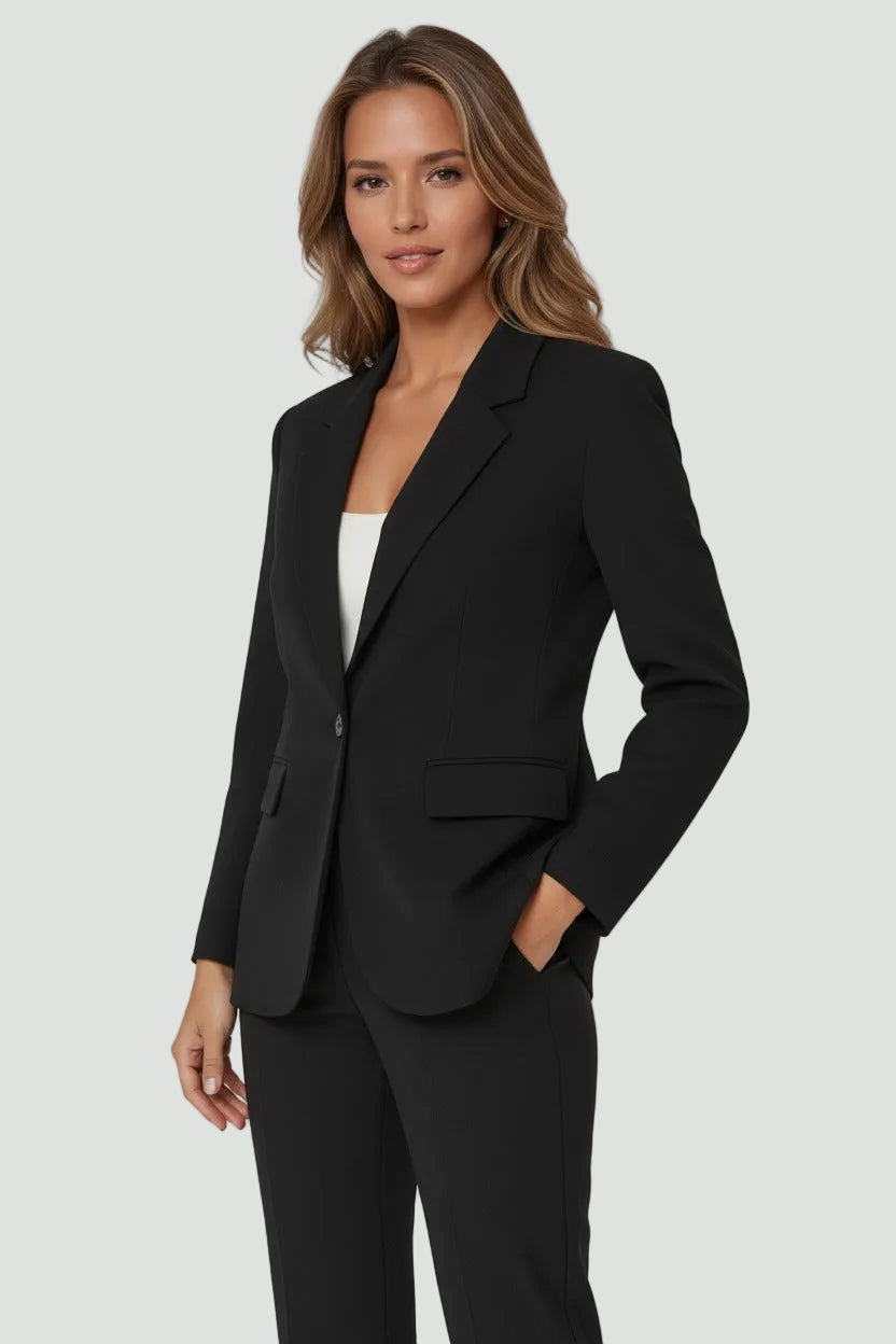 Women’s Tailored Blazer | Single Button & Front Pockets