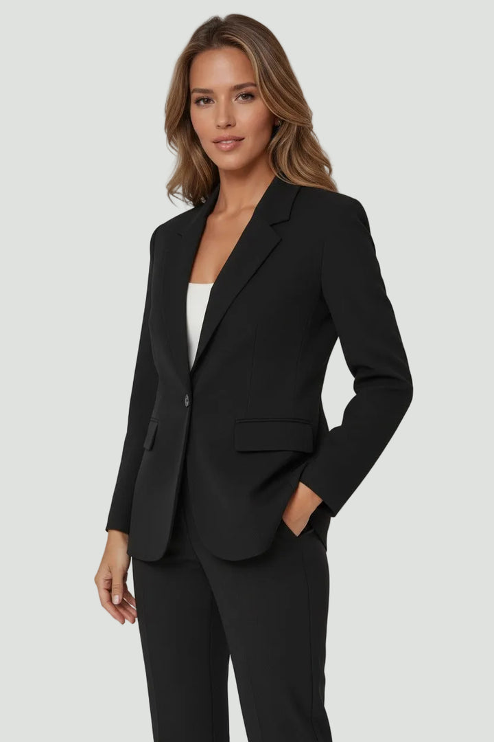 Women’s Tailored Blazer | Single Button & Front Pockets