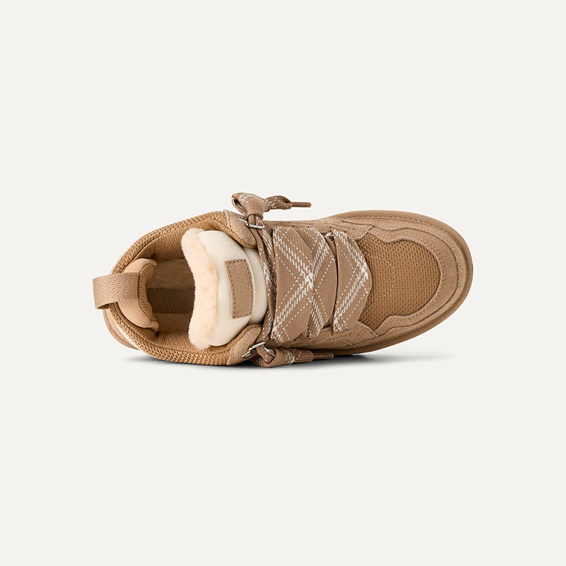 Women’s Platform Trainers – Warm Lined Casual Everyday Shoes