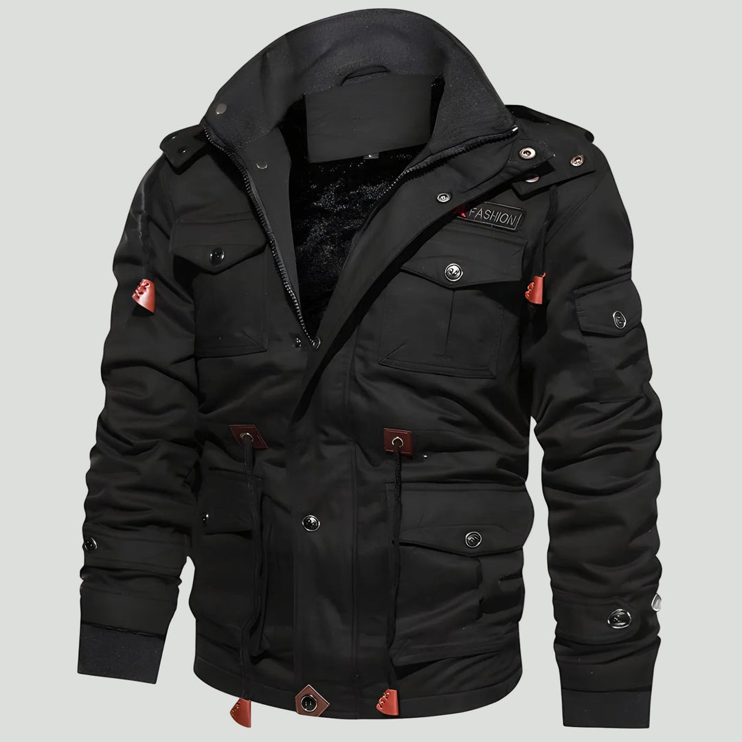 Men’s Tactical Outdoor Jacket – Multi Pocket Design for Cold Weather Use