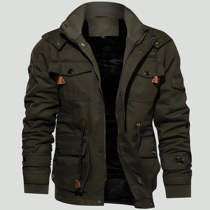 Men’s Tactical Outdoor Jacket – Multi Pocket Design for Cold Weather Use