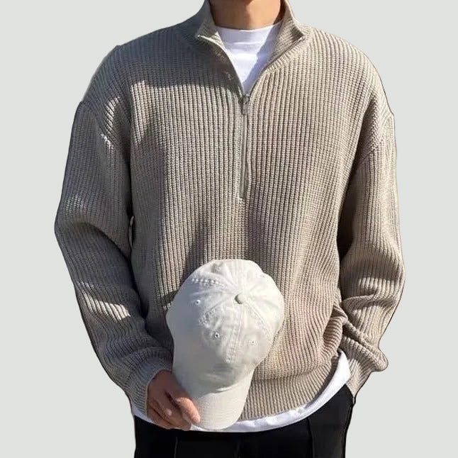 Men’s Half Zip Sweater – Refined Knit, Timeless Style