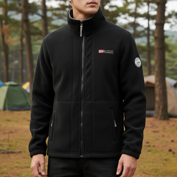 Thermal Breathable Fleece Jacket – Lightweight Mid-Layer for Outdoor Use