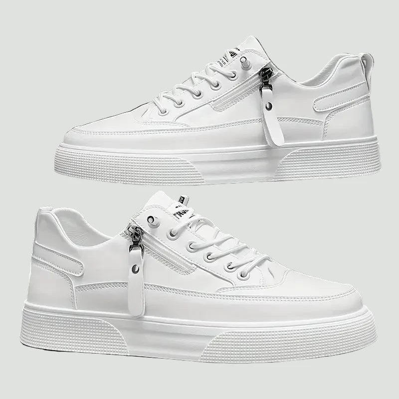 Men’s Low Top Sneakers with Lace and Zip – Everyday Comfort