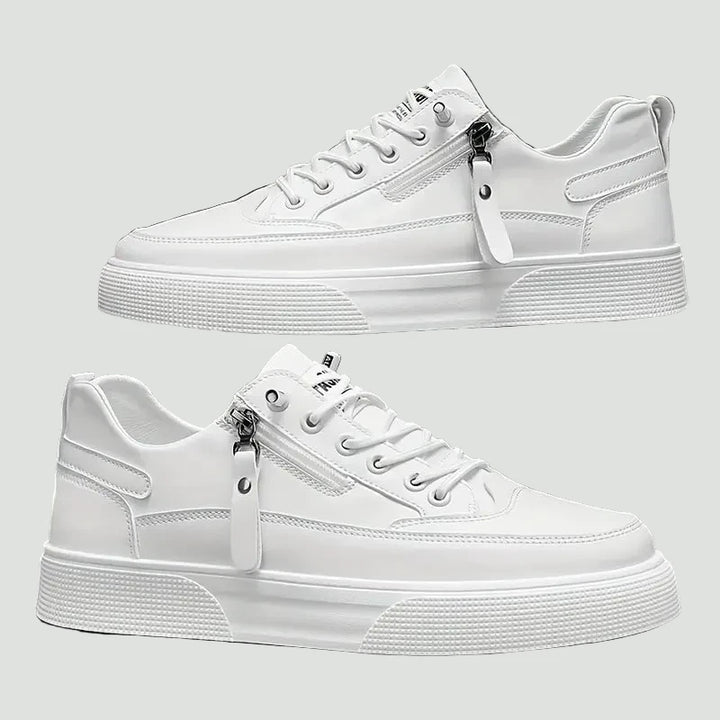 Men’s Low Top Sneakers with Lace and Zip – Everyday Comfort