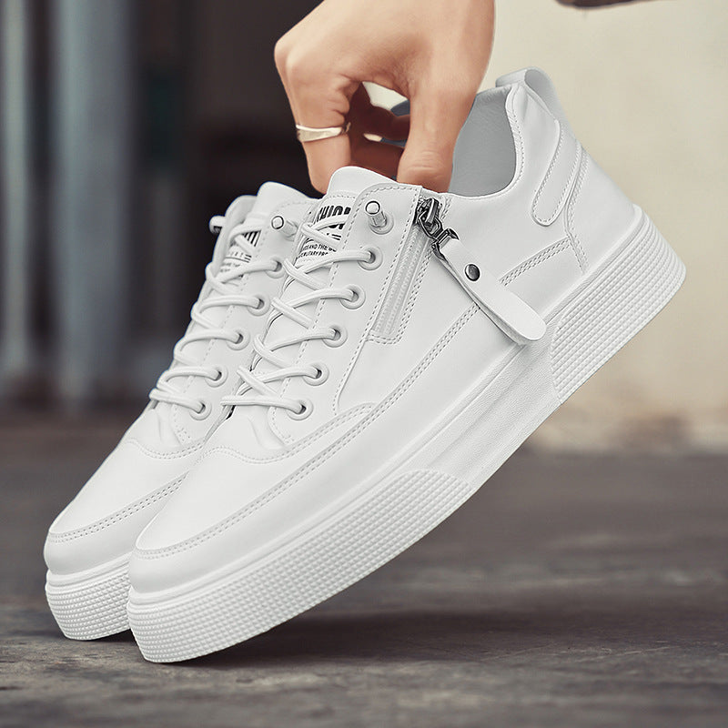 Men’s Low Top Sneakers with Lace and Zip – Everyday Comfort