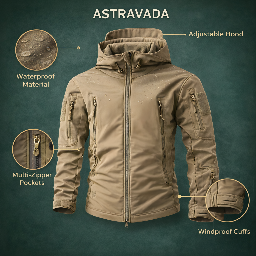 Softshell Outdoor Jacket – Hooded Protection for All Conditions