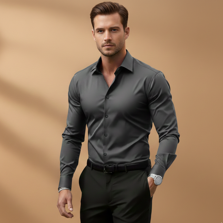 Men’s Fitted Shirt – Structured Collar for Smart Everyday Wear