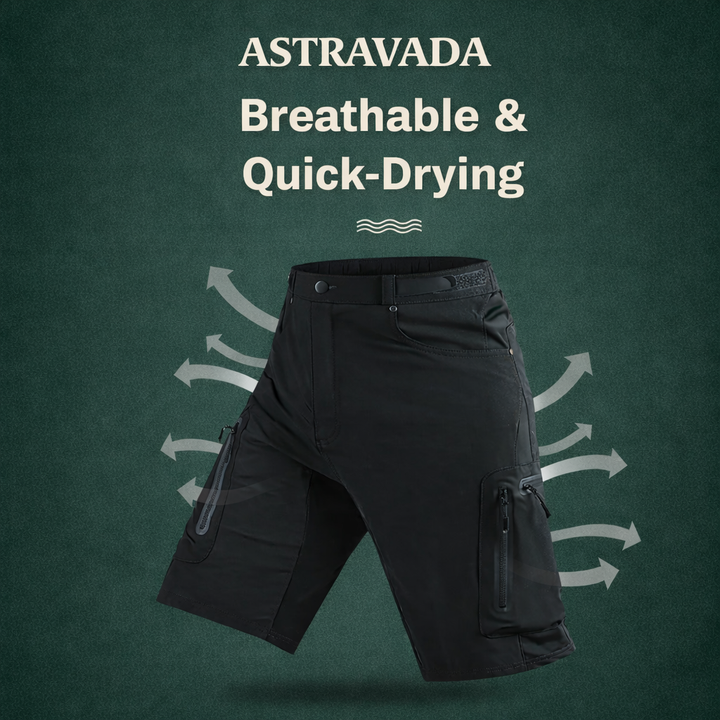 Men’s MTB Cargo Shorts – Durable Cycling Shorts with Zippered Pockets