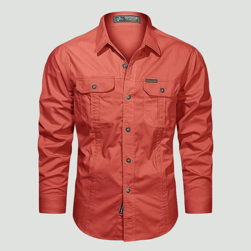 Men’s Outdoor Shirt with Chest Pockets and Button Front