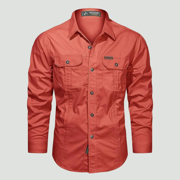 Men’s Outdoor Shirt with Chest Pockets and Button Front